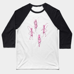 Pink Fairies Baseball T-Shirt